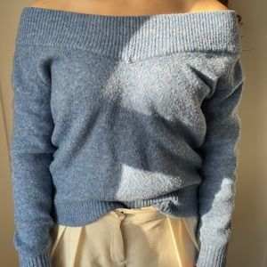H&M cashmere off the shoulder sweater